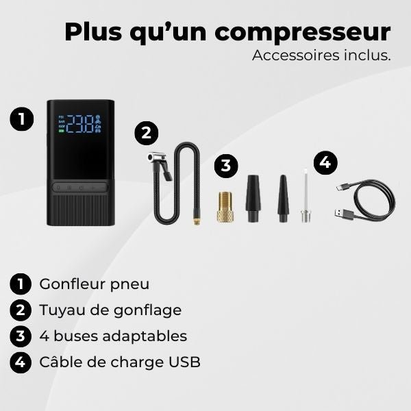 Gonfleur Pneu Voiture accessoires DriveAir