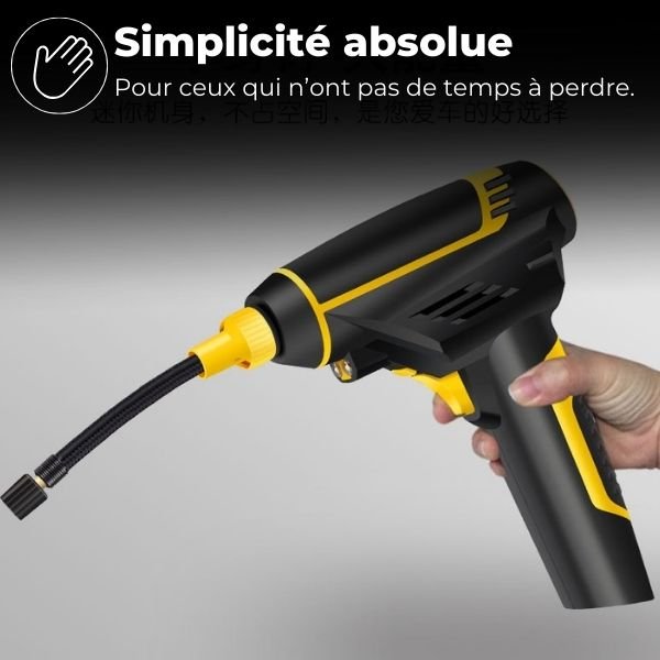 Gonfleur Pneu Voiture Pro 150 PSI – Compresseur Haute Performance | TyrePro™ 2 Gonfleur Pneu Voiture facile a utiliser TyrePro