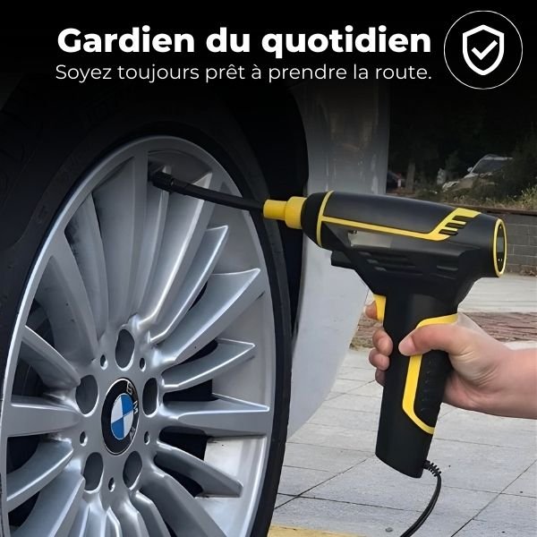Gonfleur Pneu Voiture Pro 150 PSI – Compresseur Haute Performance | TyrePro™ 4 Gonfleur Pneu Voiture simple TyrePro