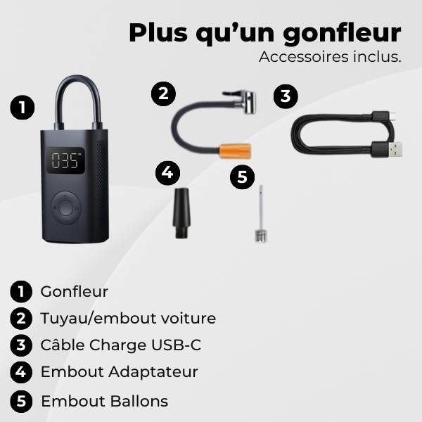 Gonfleur pneu voiture accessoires AirBoost