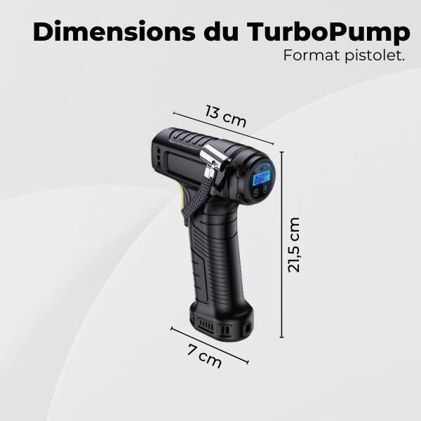 Gonfleur pneu voiture dimensions TurboPump