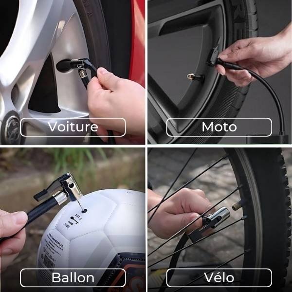 Gonfleur pneu voiture polyvalent MaxPressure
