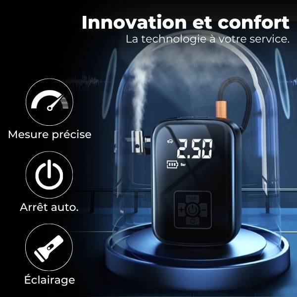 Gonfleur pneu voiture pratique AirBlitz