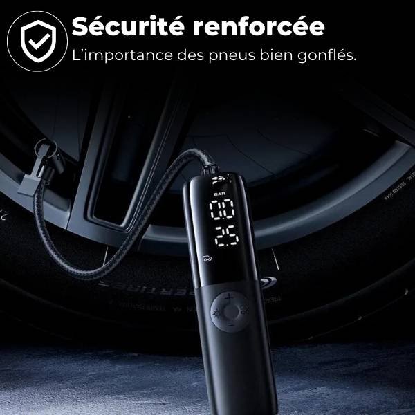 Gonfleur Pneu Voiture Électrique 150 PSI – Mini Compresseur Rapide | AirMaster™ 1 Gonfleur pneu voiture puissant AirMaster