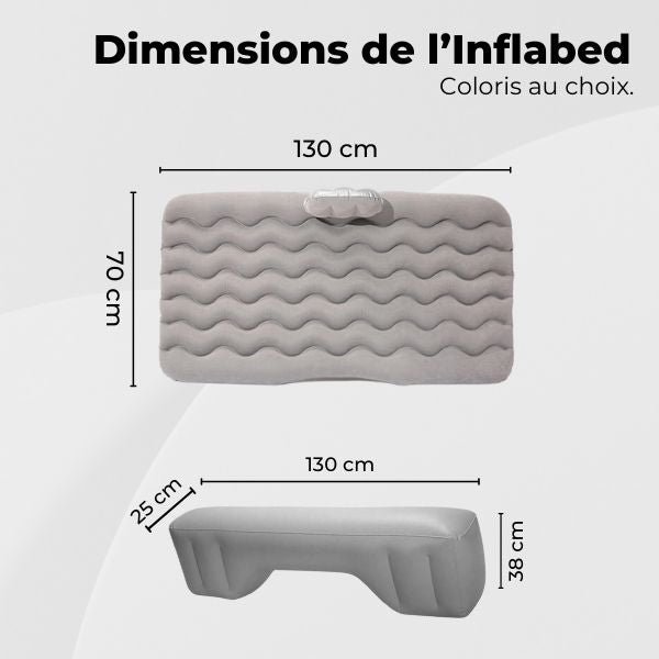 Matelas gonflable voiture dimensions InflaBed