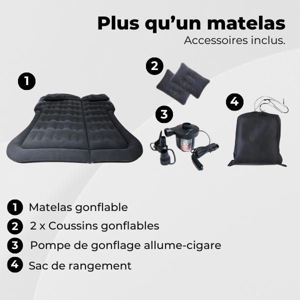MATELAS POUR VOITURE | RoadBed™ 4 Matelas pour voiture accessoires fournis RoadBed