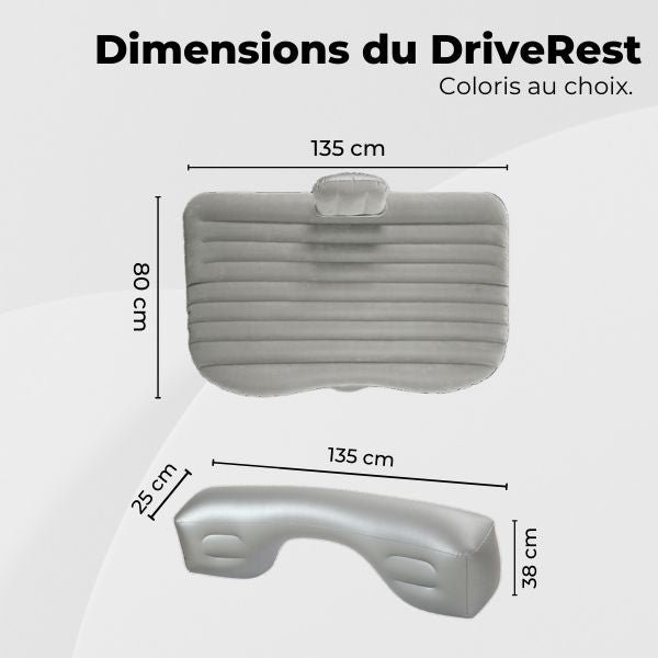 Matelas voiture dimensions DriveRest