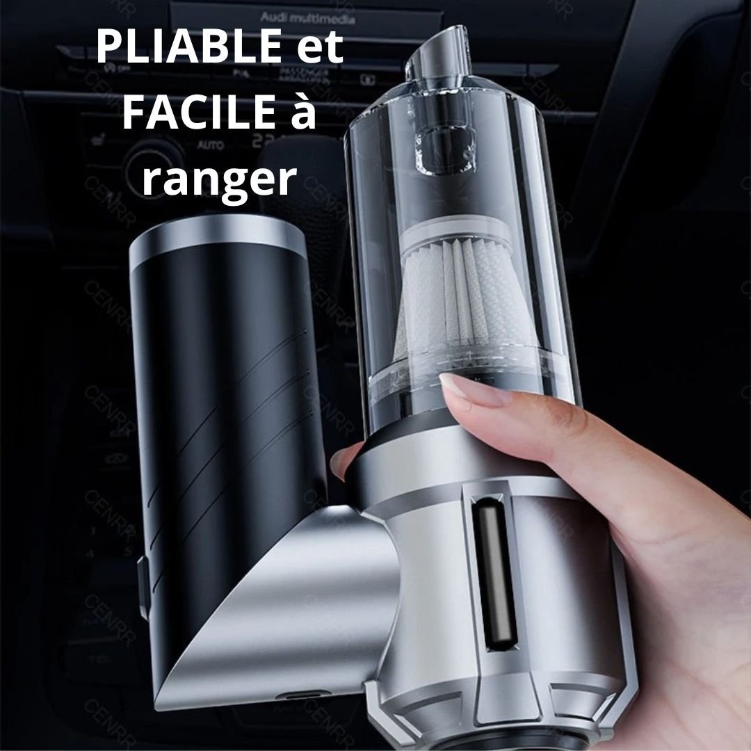 Aspirateur Voiture Puissant Pliable – Sans Fil, Design Compact & 2 Vitesses 1 aspirateur-puissant-voiture-pliable-pratique