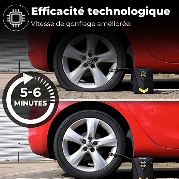 Compresseur Voiture 12V Puissant – Gonflage Rapide | AirStrike™ 4 compresseur voiture efficace AirStrike