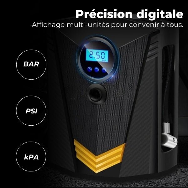 Compresseur Voiture 12V Puissant – Gonflage Rapide | AirStrike™ 3 compresseur voiture puissant AirStrike