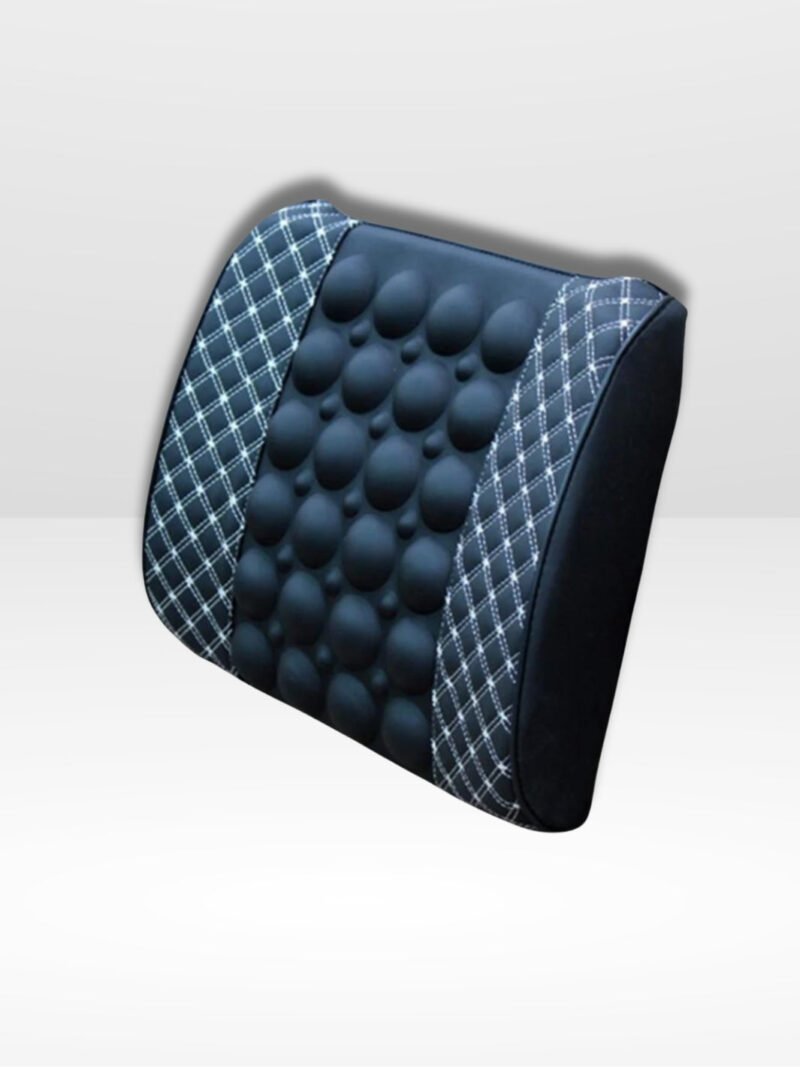 coussin lombaire vibration noir et blanc 2