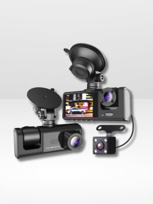 Double Caméra embarquée Avant/Arrière Full HD & Caméra de Recul pour Voiture