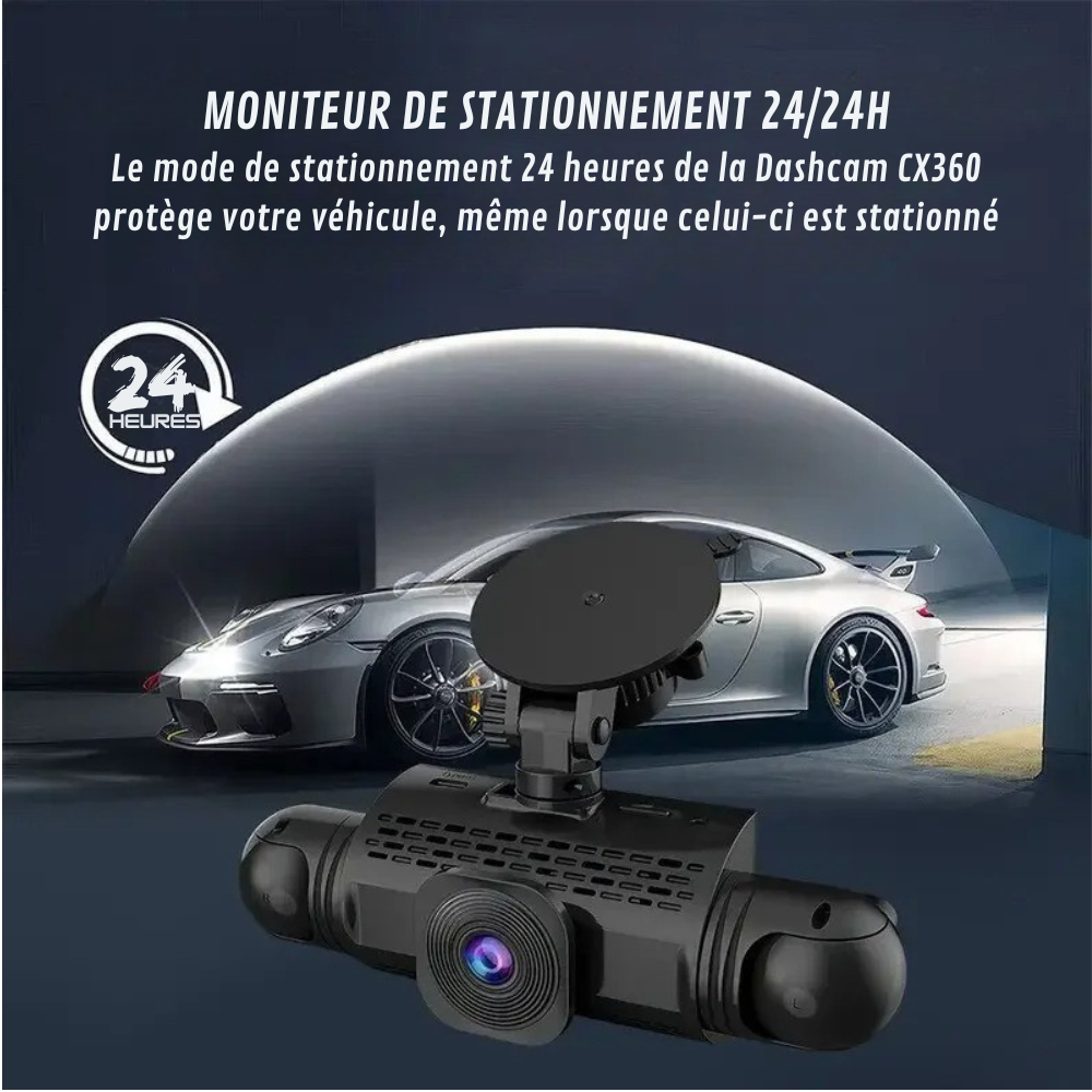 dashcam voiture 360 MONITEUR DE STATIONNEMENT 24H