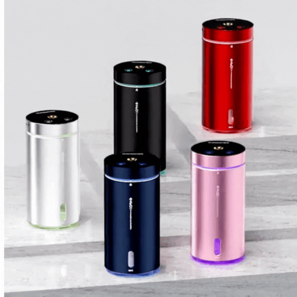 gif enssemble couleur diffuseur huile essentielle voiture