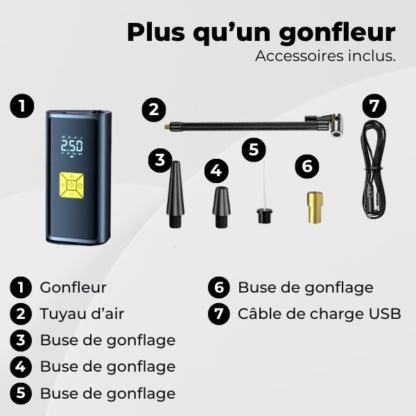 gonfleur pneu accessoires AcePump