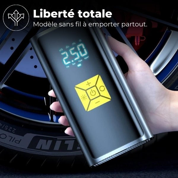 Gonfleur Pneu Voiture Sans Fil 150 PSI – Écran LCD | AcePump™ 3 gonfleur pneu leger AcePump