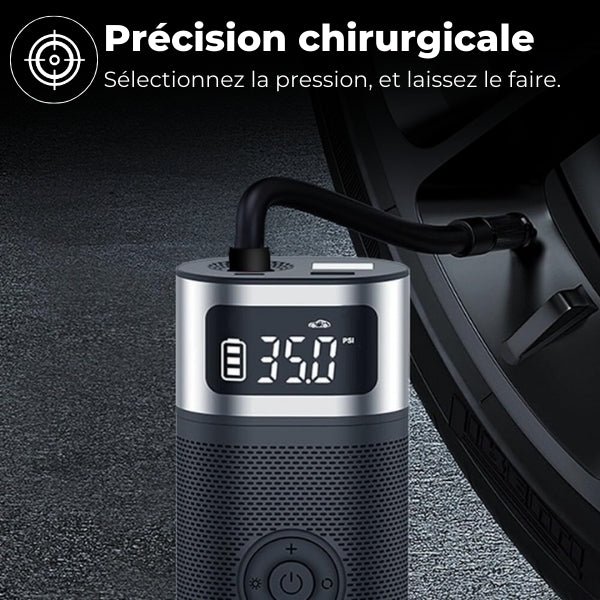 Mini Compresseur Rapide 150 PSI – Gonfleur Pneu Portable | RapidComp™ 4 gonfleur precis RapidComp