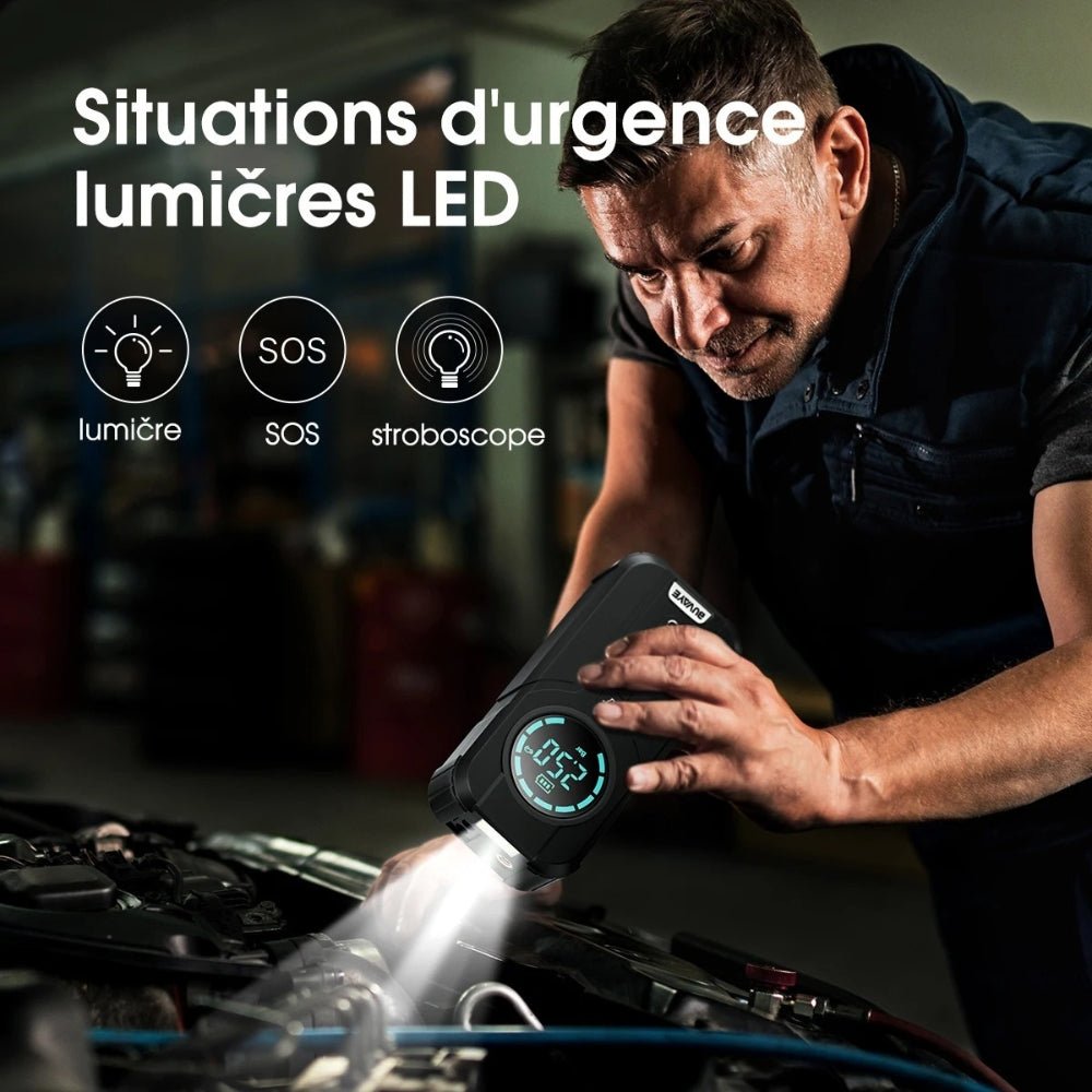 lampe de poche led booster compresseur 4 en 1 cosy2road