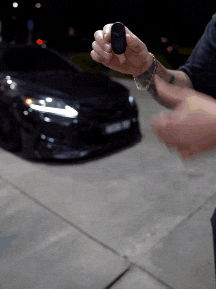 mini camera pov collier aimant noir