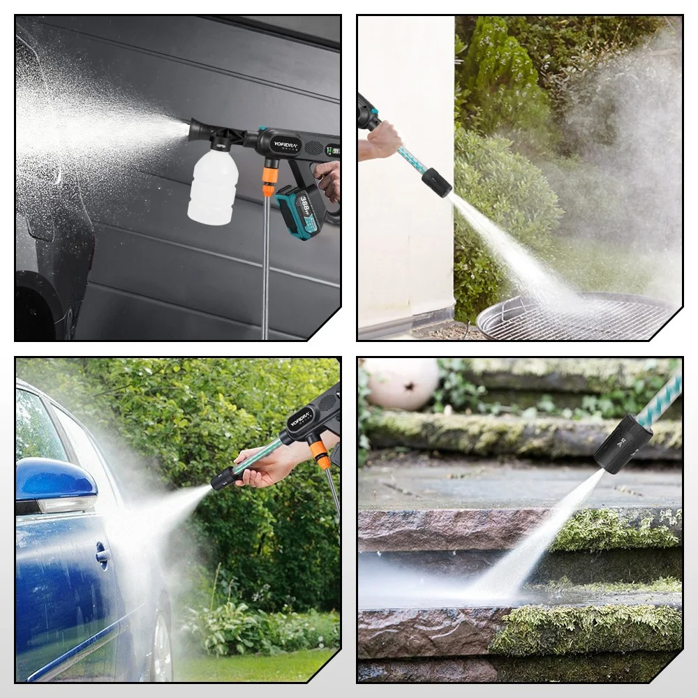 nettoyeur haute pression sans fil puissant 220 bars pour voiture jardin terasse sol barbecue