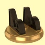 support telephone voiture rotatif or